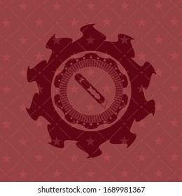 cutter icon inside badge with red background