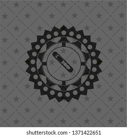cutter icon inside dark badge