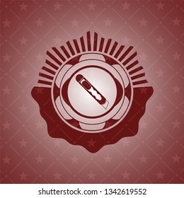 cutter icon inside red emblem