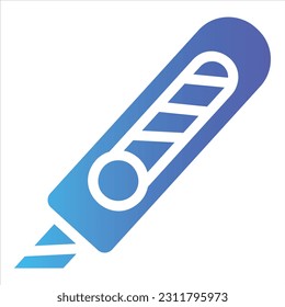 cutter icon with isolated vektor and transparent background