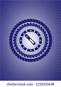cutter icon with jean texture