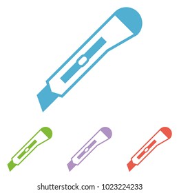 cutter icon. knife icon