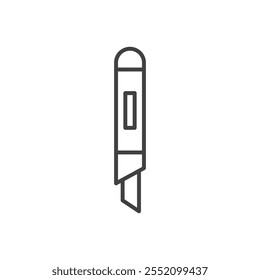 Schneidersymbol. Linienstil-Vektorsymbol.