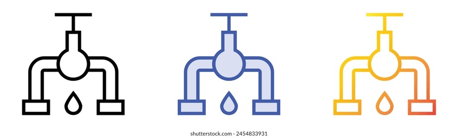 icono de herramienta de corte. Diseño de estilo de relleno lineal, azul y degradado aislado sobre fondo blanco