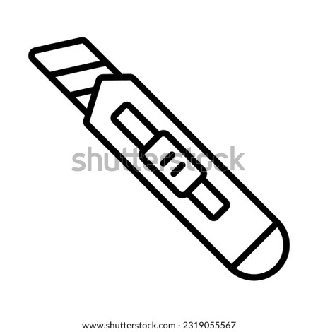 Cutter Icon Logo Design Vector Template Illustration Sign And Symbol Pixels Perfect