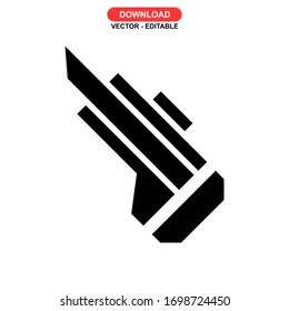 cutter icon or logo isolated sign symbol vector illustration - high quality black style vector icons
