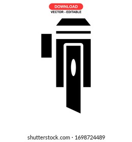 cutter icon or logo isolated sign symbol vector illustration - high quality black style vector icons
