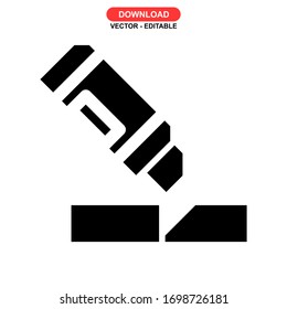 cutter icon or logo isolated sign symbol vector illustration - high quality black style vector icons
