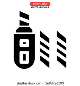 cutter icon or logo isolated sign symbol vector illustration - high quality black style vector icons
