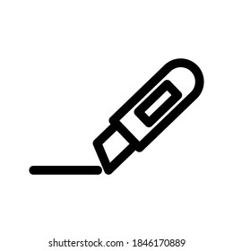Cutter icon or logo isolated sign symbol vector illustration - high quality black style vector icons
