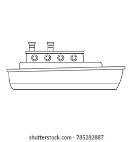 Cutter icon. Outline illustration of cutter vector icon for web