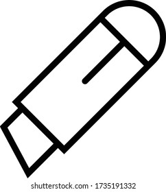 ilustración vectorial aislada del icono de recorte