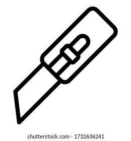 Cutter icon. Outline cutter vector icon for web design isolated on white background