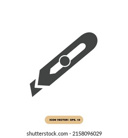 cutter icon set . cutter pack vector elements for infographic web. with trend color