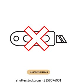 cutter icon set . cutter pack vector elements for infographic web. with trend color