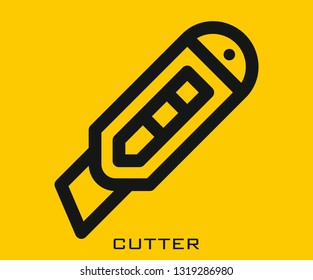 Cutter icon signs