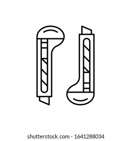 Cutter icon. Simple line, outline vector elements of construction tool icons for ui and ux, website or mobile application