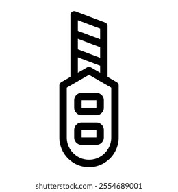 Cutter icon with simple and line style