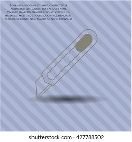 Cutter icon or symbol