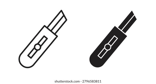 Cutter icon and symbol. Vector icon editable set