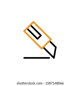 Cutter icon template. Vector illustration 