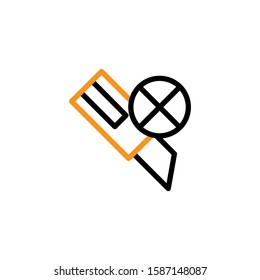 Cutter icon template. Vector illustration 
