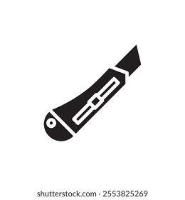 Cutter icon Thin line flat illustration