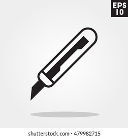 Cutter icon in trendy flat style isolated on grey background. Cutter symbol for your design, logo, UI. Vector illustration, EPS10.