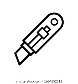 Ilustración de plantilla de diseño vectorial de icono de corte