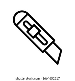 Ilustración de plantilla de diseño vectorial de icono de corte