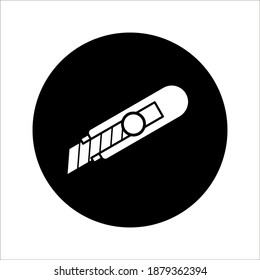Cutter icon vector design template illustration on white background. color editable