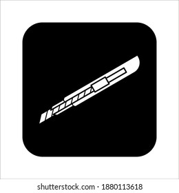 Cutter icon vector design template illustration on white background. color editable