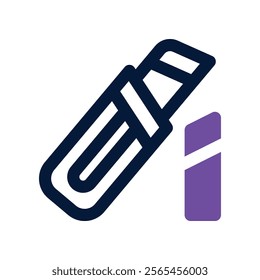 cutter icon. vector dual tone icon for your website, mobile, presentation, and logo design.