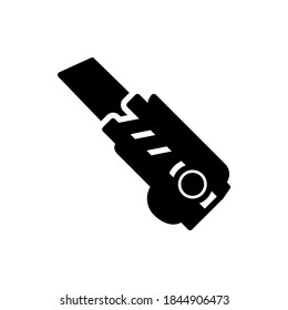 Cutter icon vector glyph style.