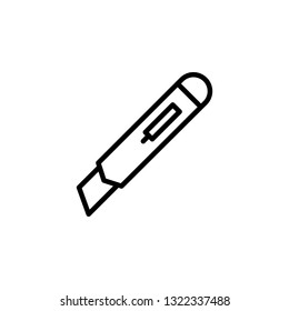 Cutter Icon Vector Illustration in Line Style for Any Purpose