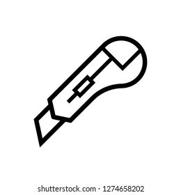 Cutter Icon Vector Illustration Logo Template.