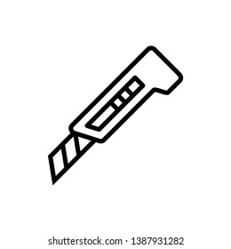 Cutter Icon Vector Illustration Logo Template