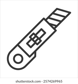 Cutter Icon Vector Illustration Outline