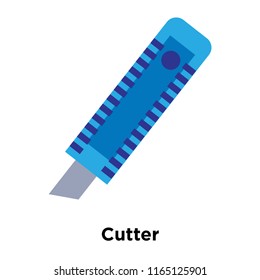 Cutter icon vector isolated on white background, Cutter transparent sign , colorful equipment symbols