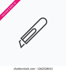 Cutter Icon, Vector in Outline Style 