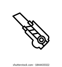 Estilo de contorno vectorial de icono de recorte.