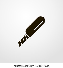cutter icon. vector sign symbol on white background