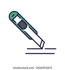 cutter icon with white background vector stock illustration