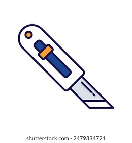 Icono de cortador con fondo blanco Vector ilustración de stock