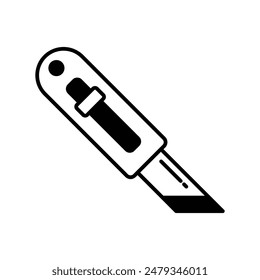 Icono de cortador con fondo blanco Vector ilustración de stock