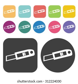 Cutter icons set. Vector Illustration eps10. 