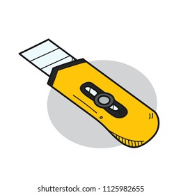 cutter illustration on white background