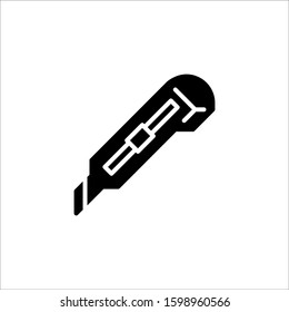 Cutter Illustration Vector Solid Icon Eps10