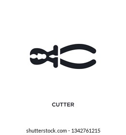 cutter isolated icon. simple element illustration from electrician connections concept icons. 