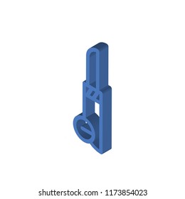 Cutter isometric left top view 3D icon